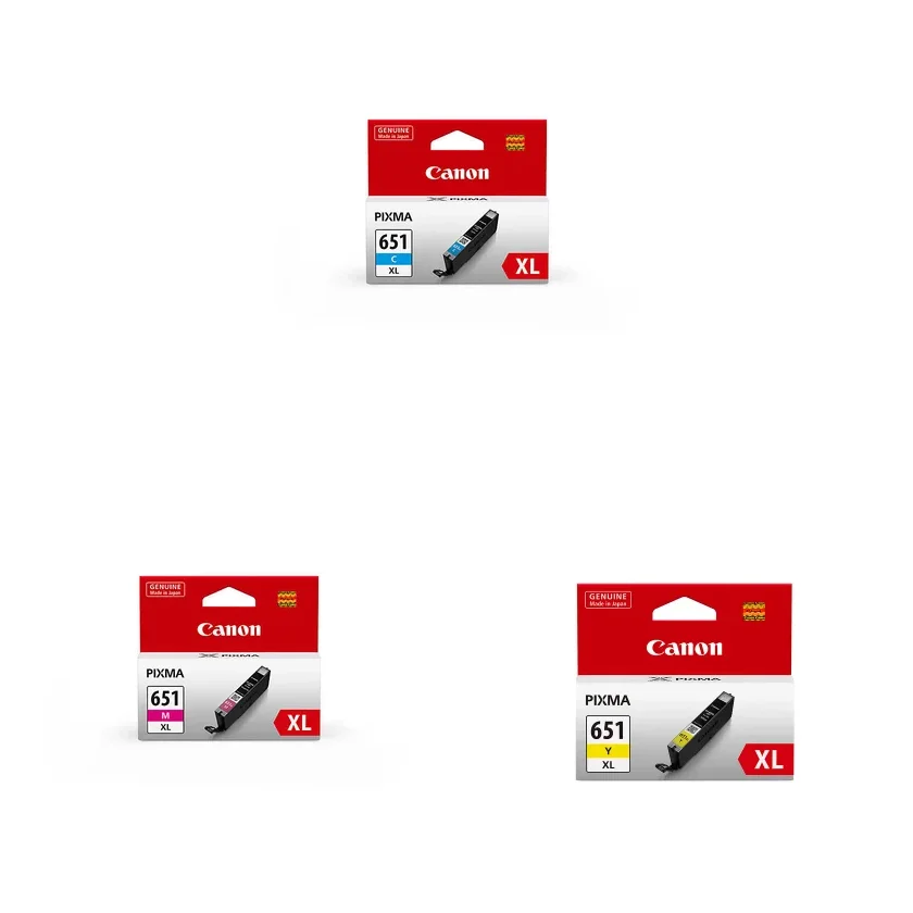 Genuine Canon CLI651XL Ink Cartridge Value Pack CMY 3-Pack